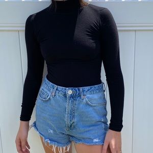 Brandy Melville ‘Kendra’ Turtleneck Black Bodysuit
